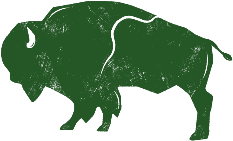 Green Buffalo logo icon